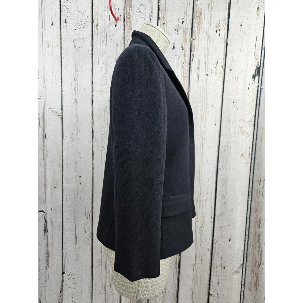 Lafayette 148 Womens 8 Responsible Wool Crepe Blazer Jacket Suit Career Coat EUC